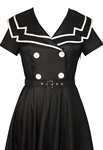 Vintage Sailor Flared Dress