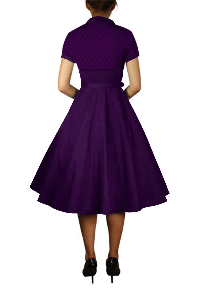 Polka-dot Flare Dress