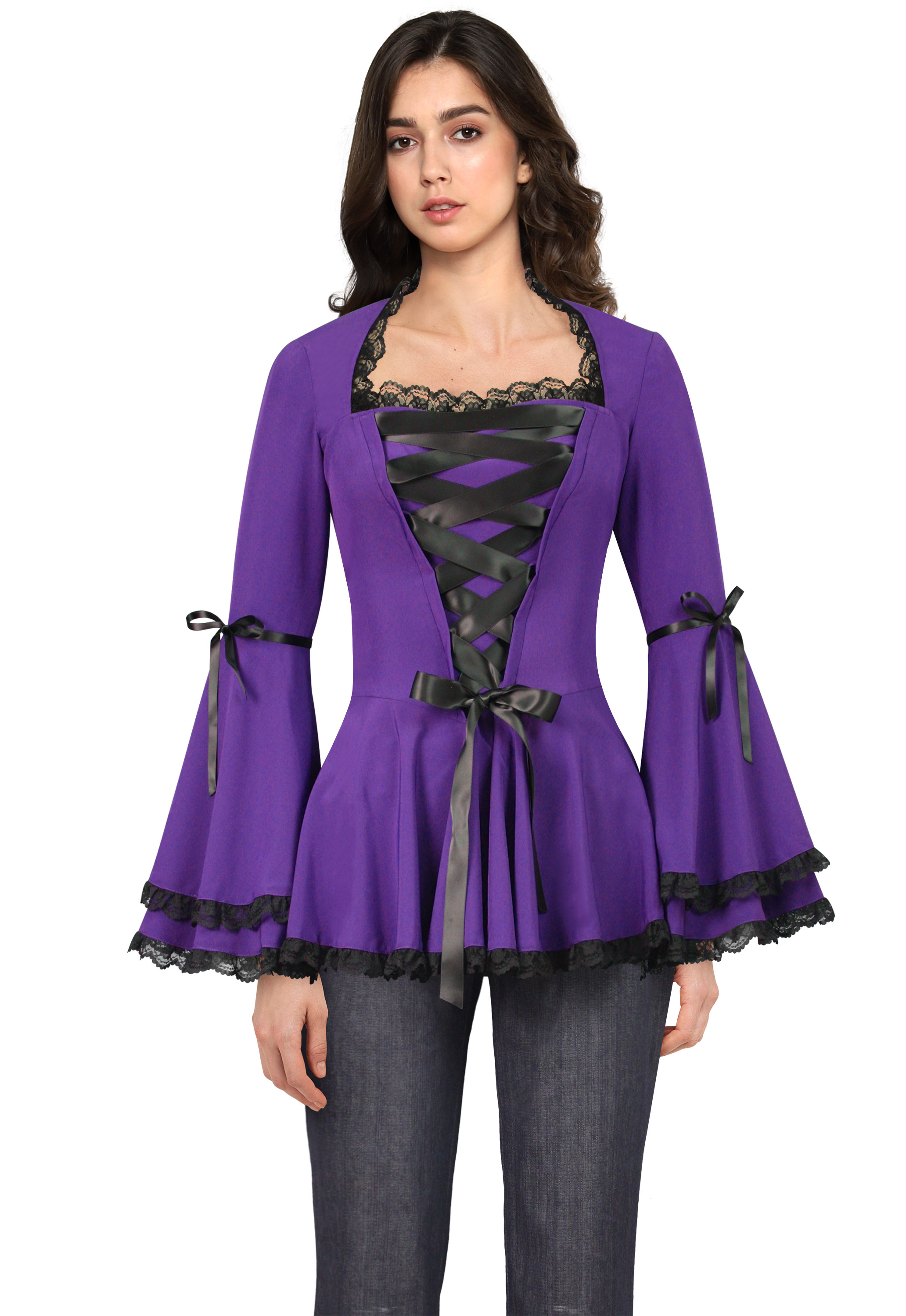 Corset Ribbon Lace Top