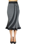 Fitted Flared Skirt