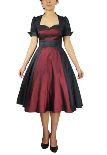 Contrast Swing Dress