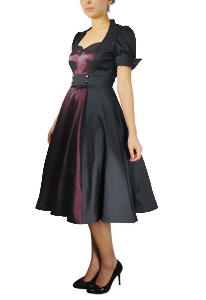 Contrast Swing Dress