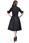 Rockabilly Side Button Bow Dress