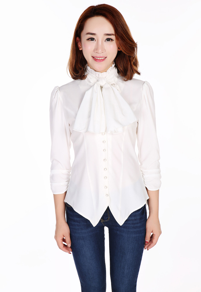 Steam Punk Blouse w/ Ruched Sleeves