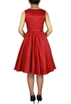 Satin Sleeveless Belted Dress