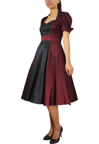 Contrast Swing Dress