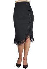 Plus Size Pinup Ruffle Skirt