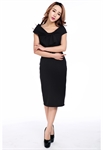 Bow Collar Pencil Dress