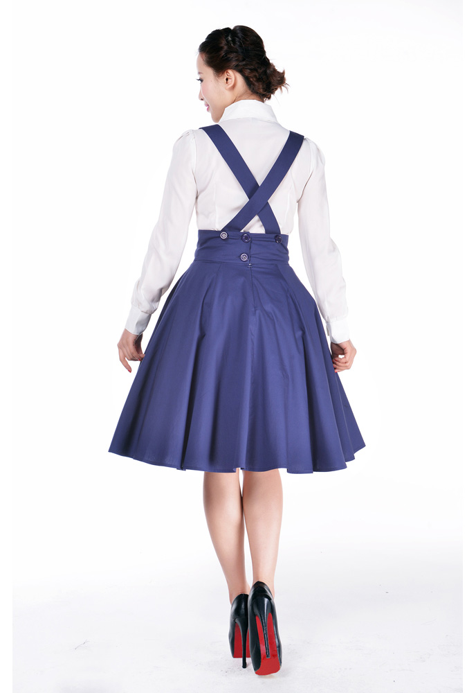 1950s Circle Suspender Skirt