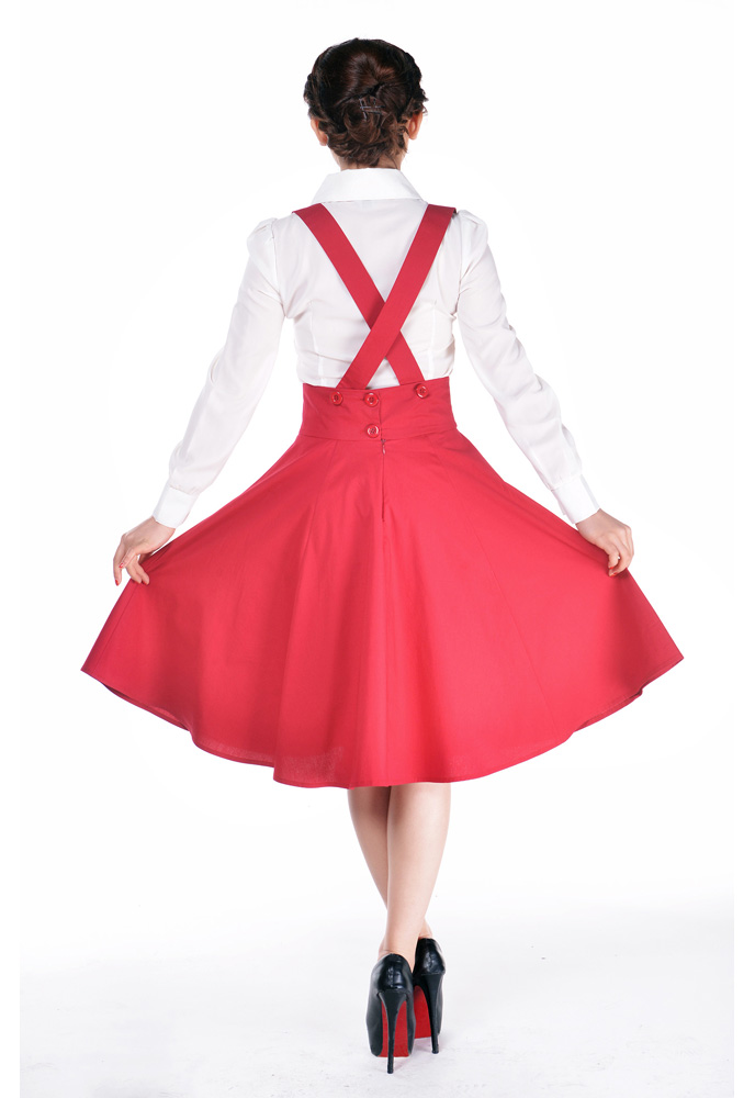 1950s Circle Suspender Skirt