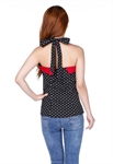 Fold Collar Halter Top