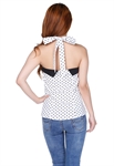 Fold Collar Halter Top