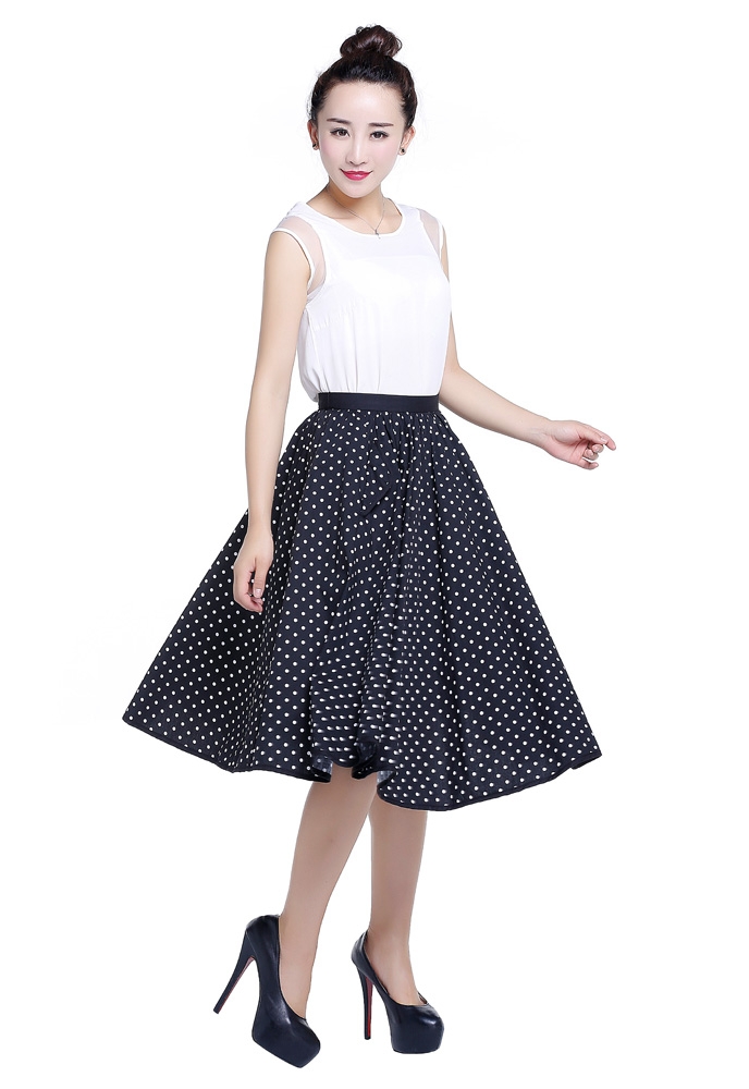 Print Flared Skirt