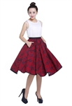 Print Flared Skirt