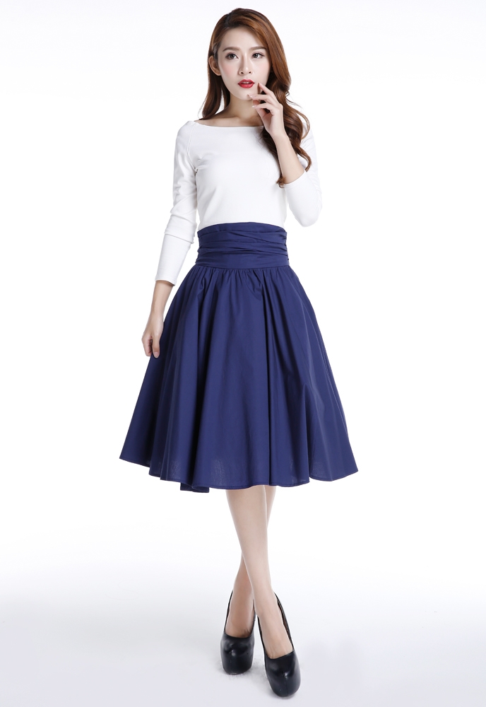 1950s Cotton Circle Skirt