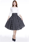 1950s Cotton Circle Skirt