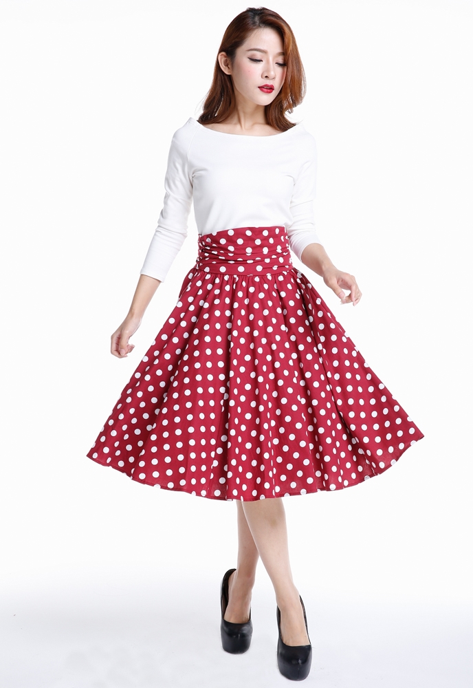 1950s Cotton Circle Skirt