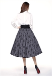 Print Wrap Flare Skirt