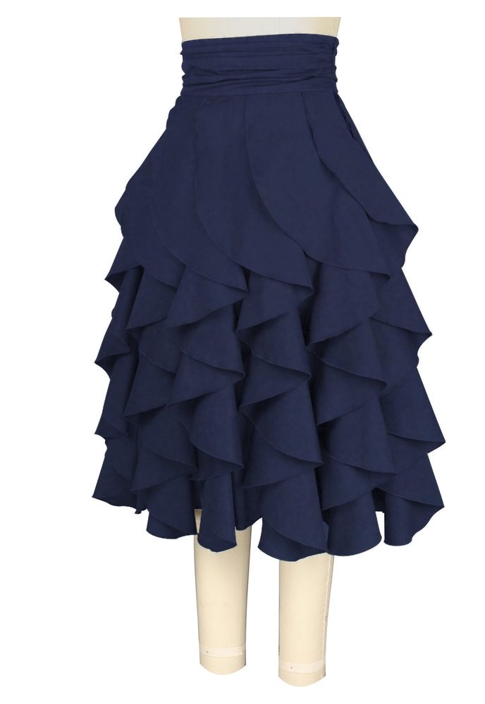 Multi-tier Flounced Skirt