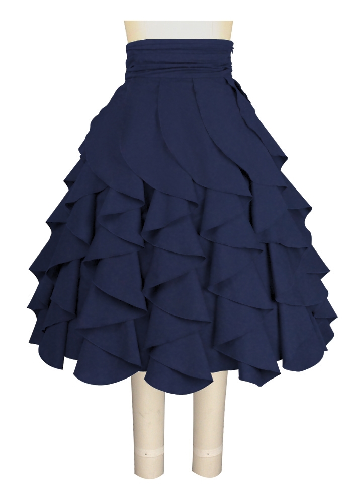 Multi-tier Flounced Skirt