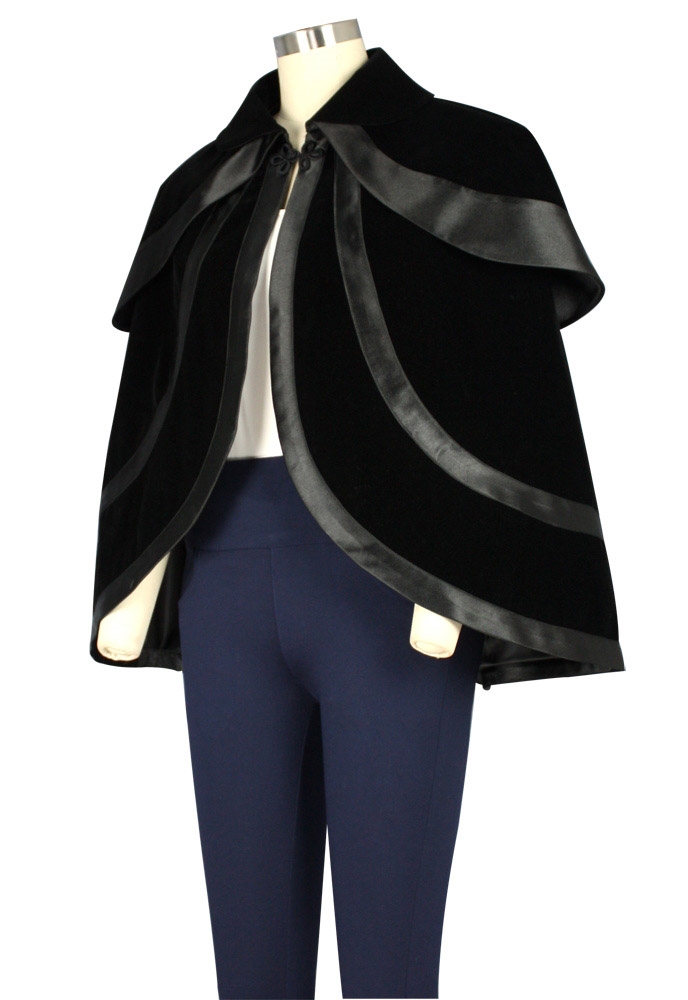 Flocking Velvet Cape