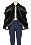 Flocking Velvet Cape