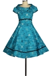 Retro Button Dress