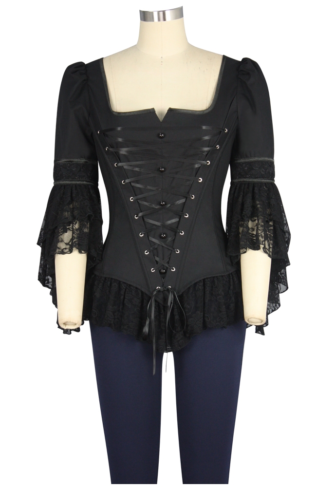 Gothic Corset Lace Top