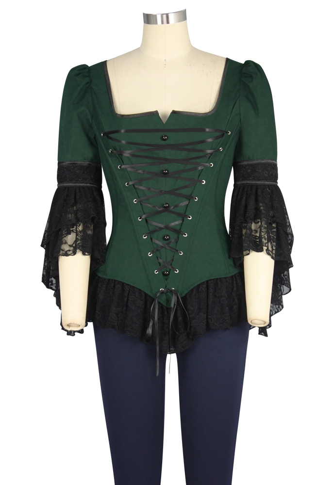 Gothic Corset Lace Top