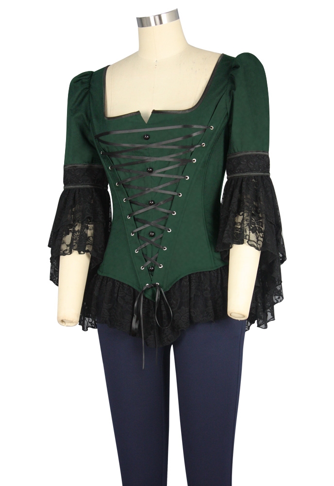 Gothic Corset Lace Top