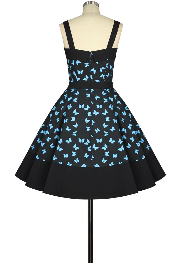 Strap Trim Retro Dress