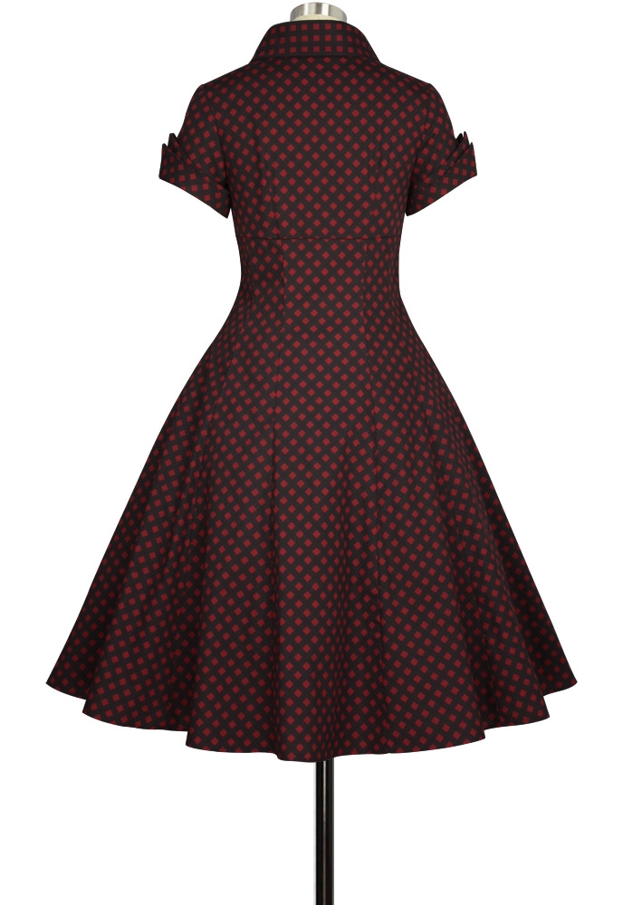 Standard Collar Retro Dress