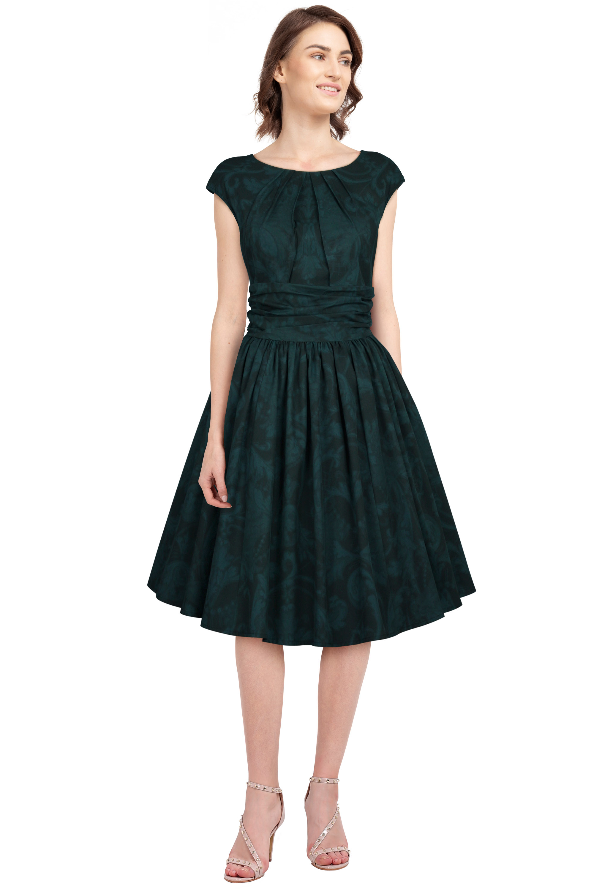 Pleat Retro Dress