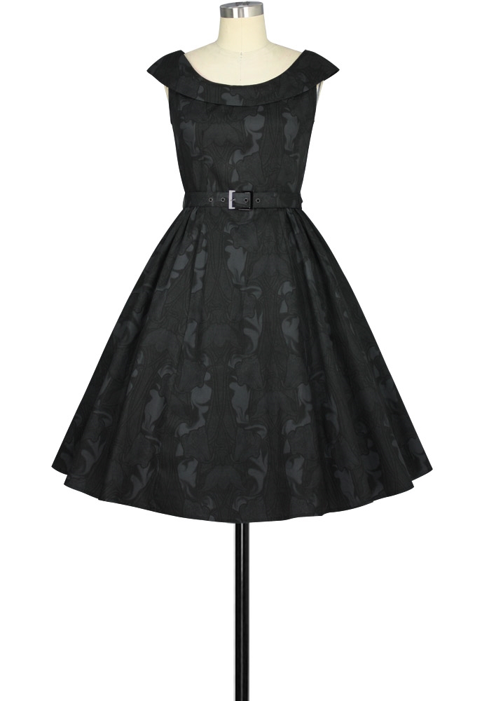 Round-Collar Retro Dress