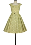 Round-Collar Retro Dress