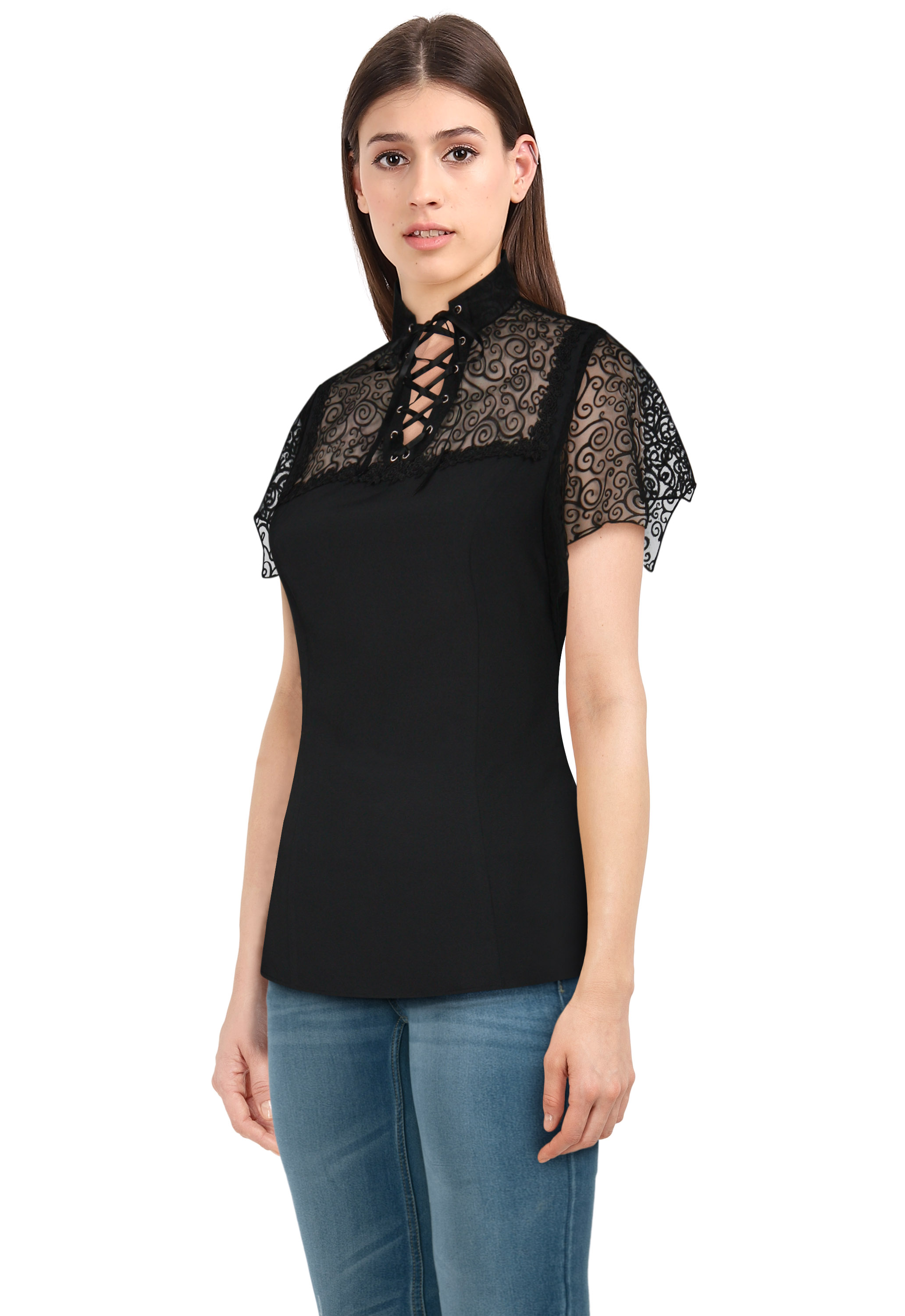 Bat-Sleeve Gothic Top