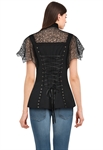 Bat-Sleeve Gothic Top