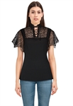 Bat-Sleeve Gothic Top