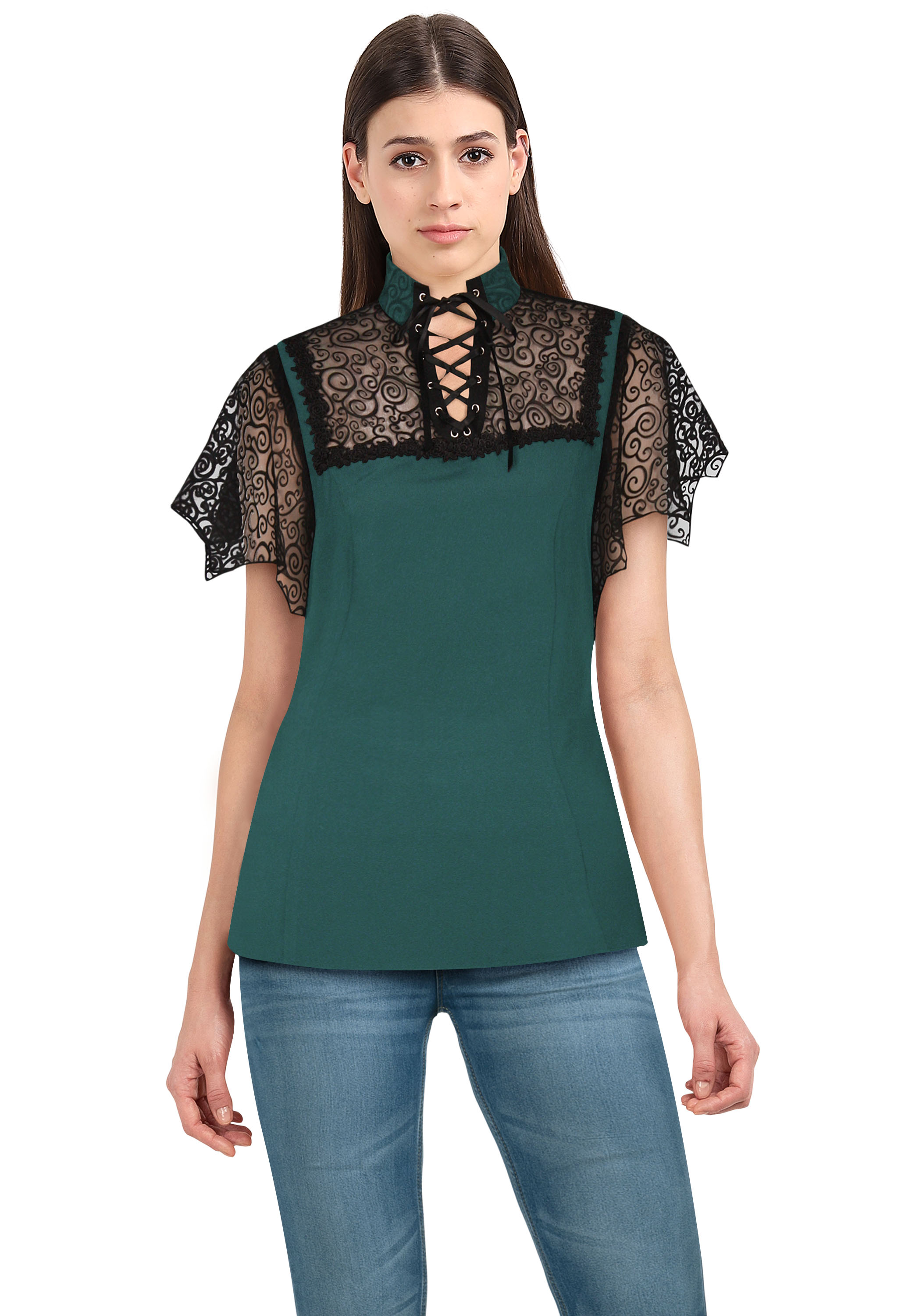 Bat-Sleeve Gothic Top