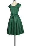 Arc Neckline Retro Dress