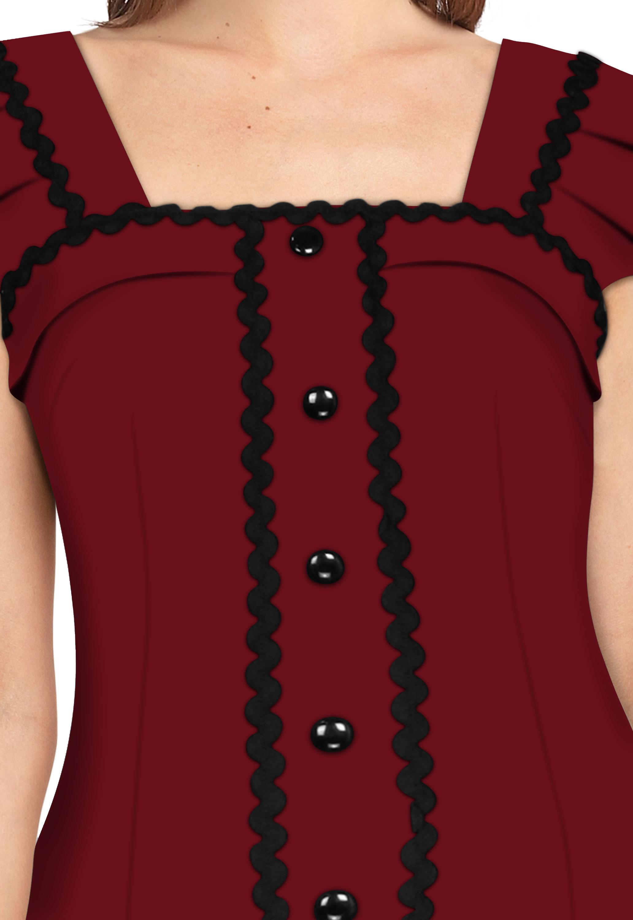 Trims Gothic Dress