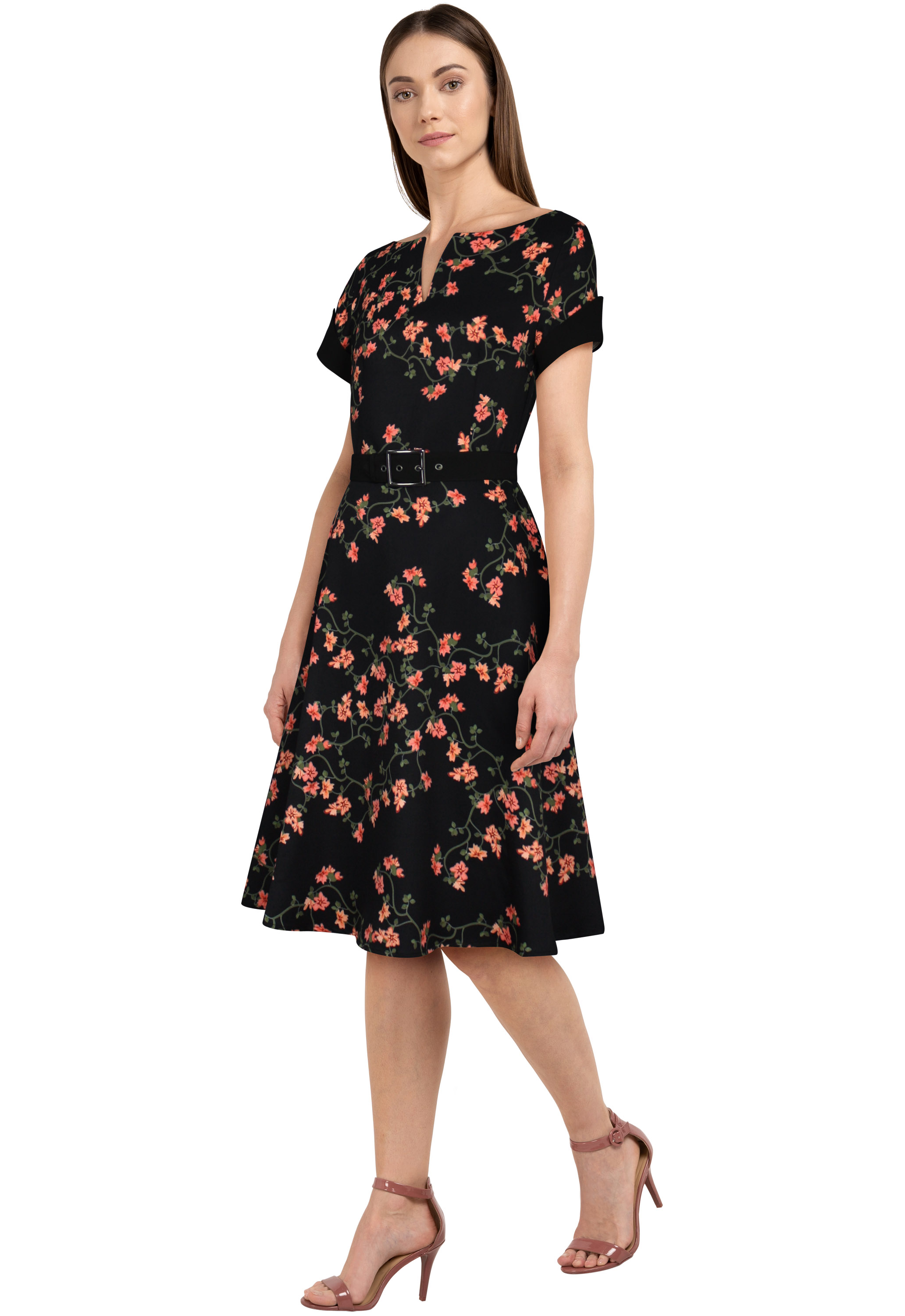 V-Neck Retro Dress