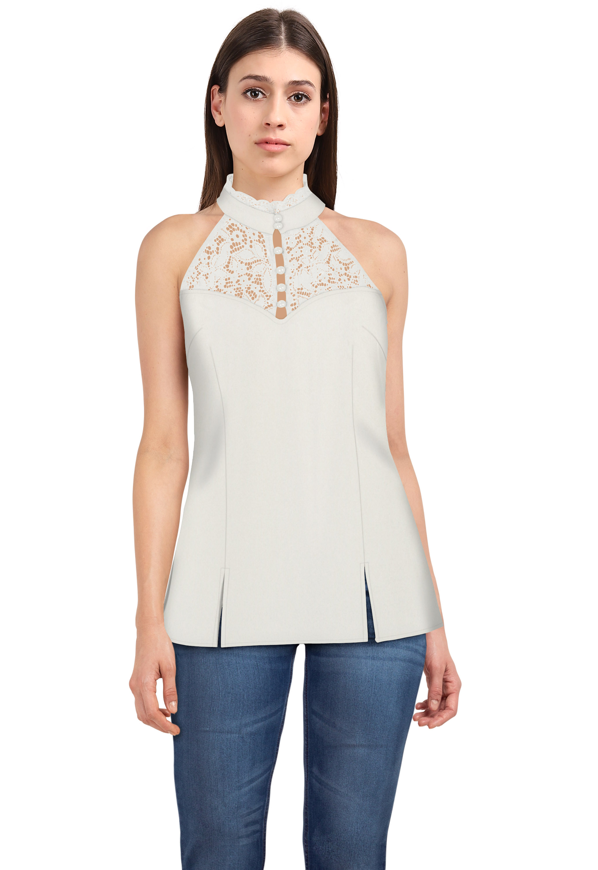 Lace Trims Top