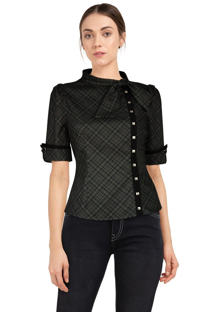 Stud Tie Retro Shirt