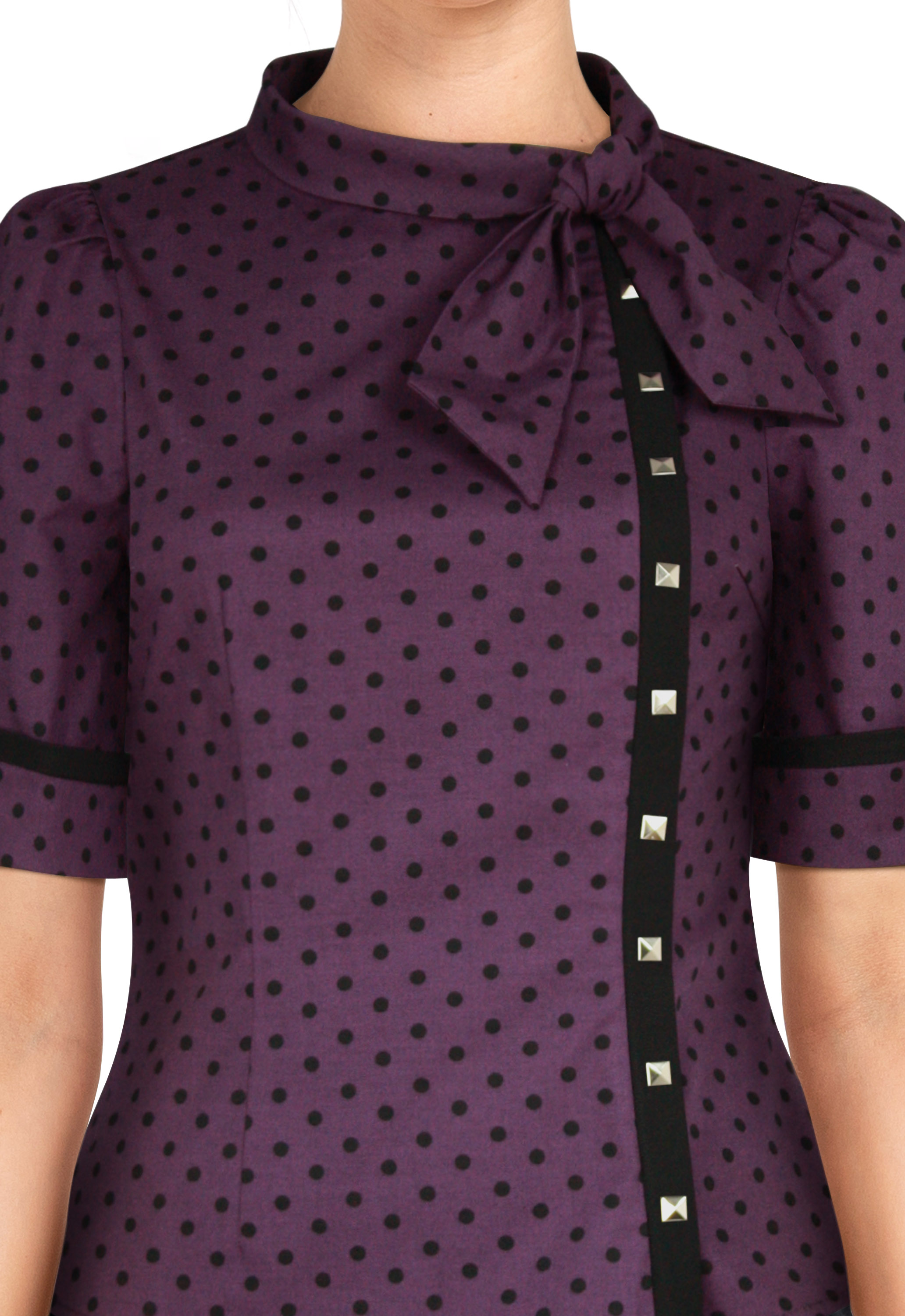 Stud Tie Retro Shirt