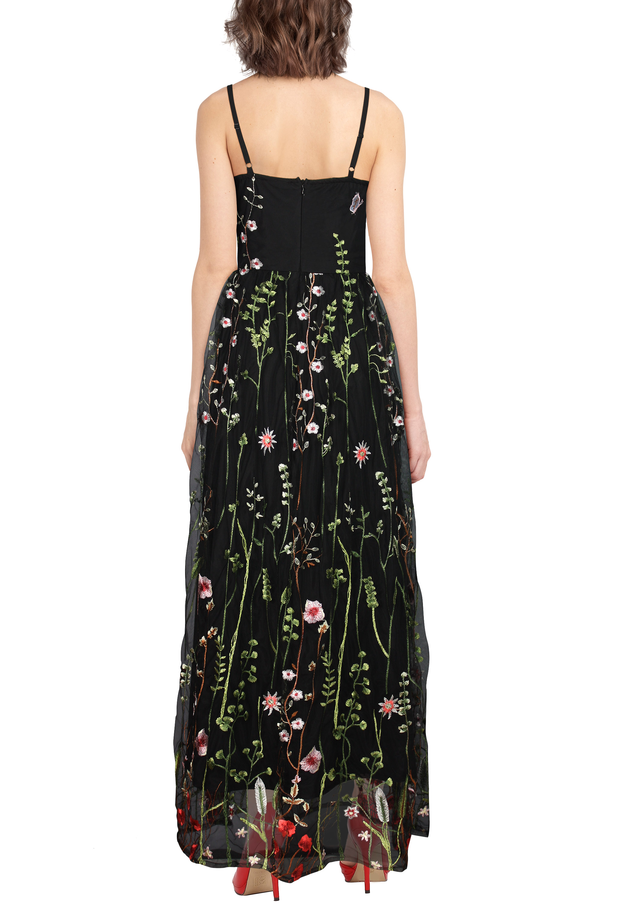 Embroidered Slip Dress