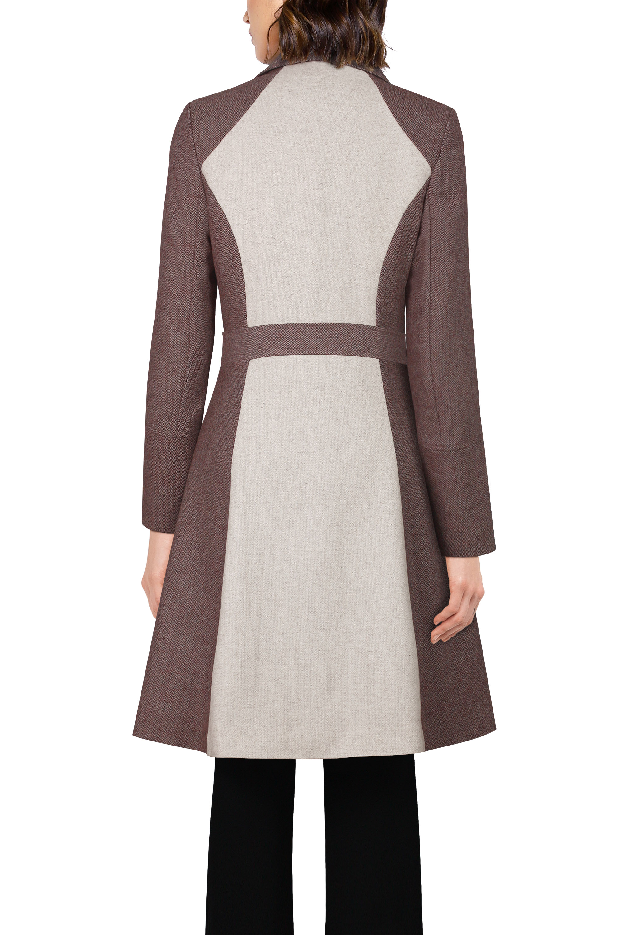 Wool Herringbone Coat