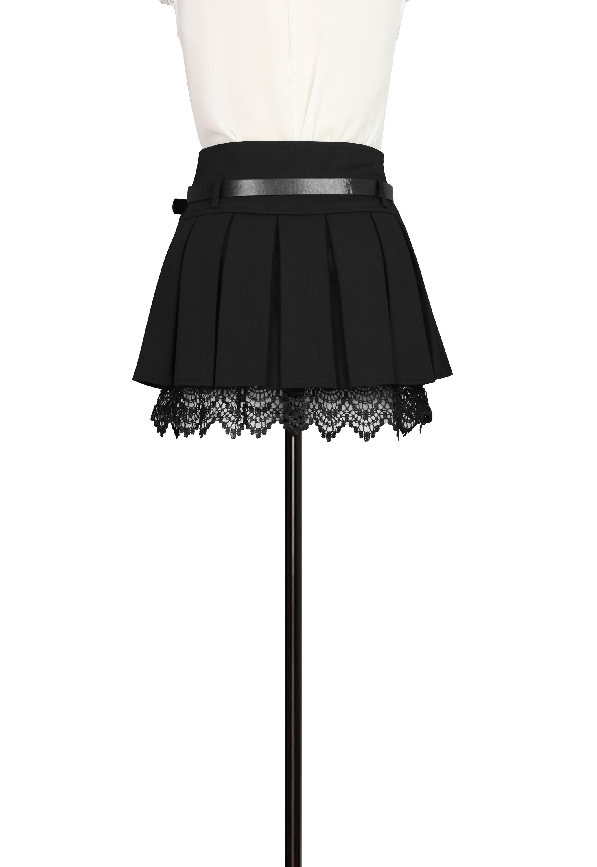 Pleated Mini Skirt