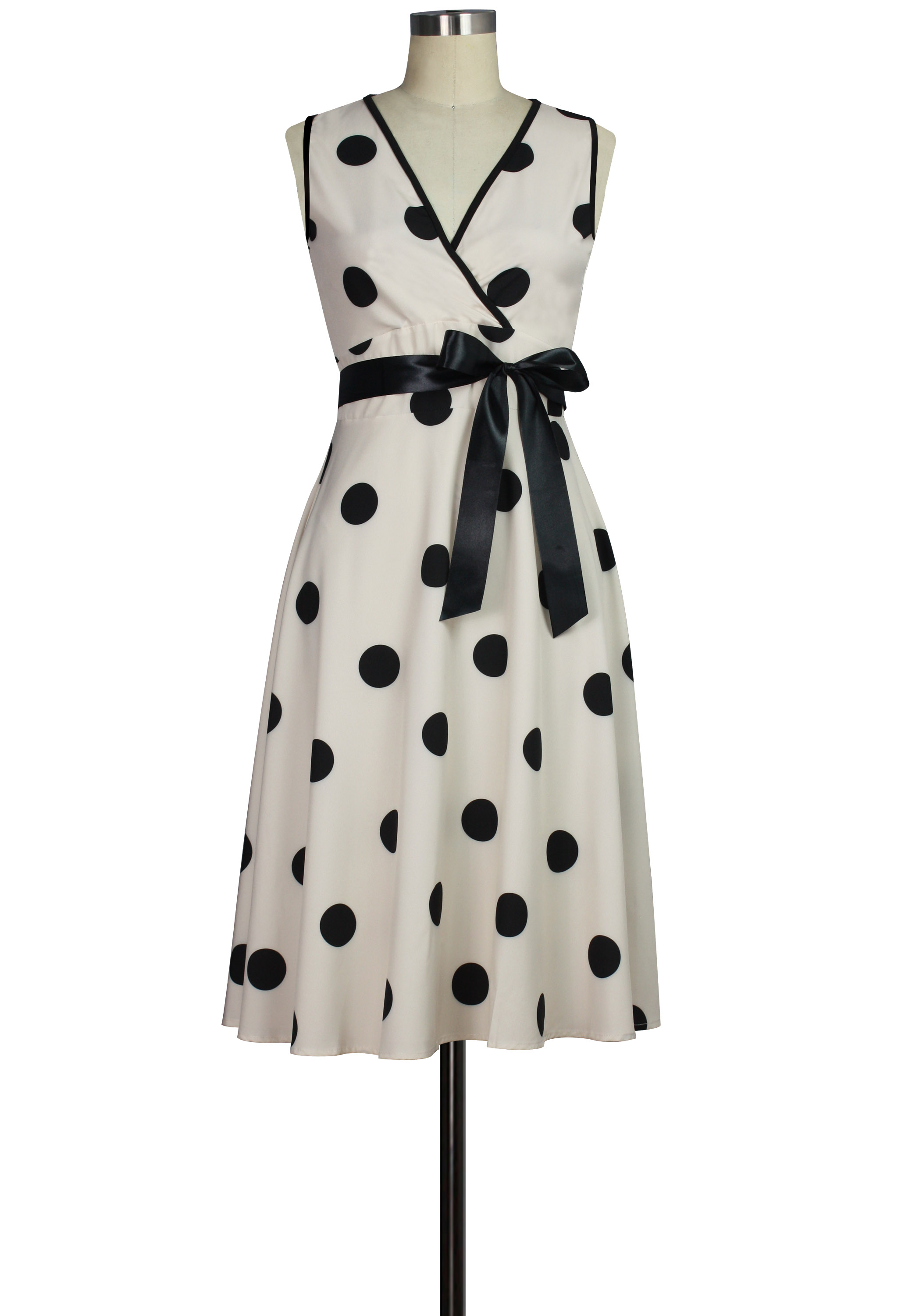 Polka-dot Wrap Dress