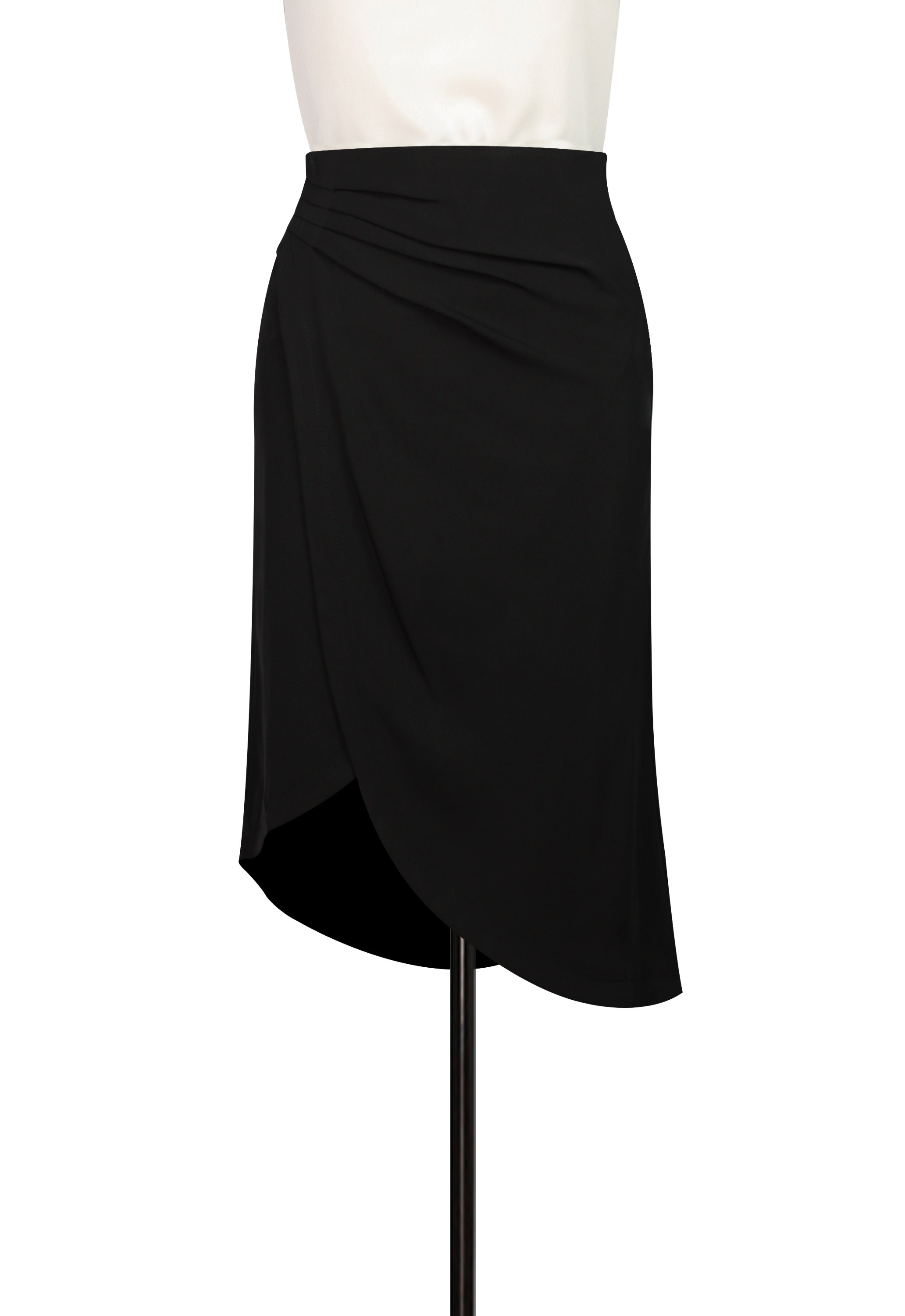 Pleated Wrap Skirt